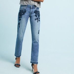 Anthropologie Mid Rise Slim Boyfriend Jeans